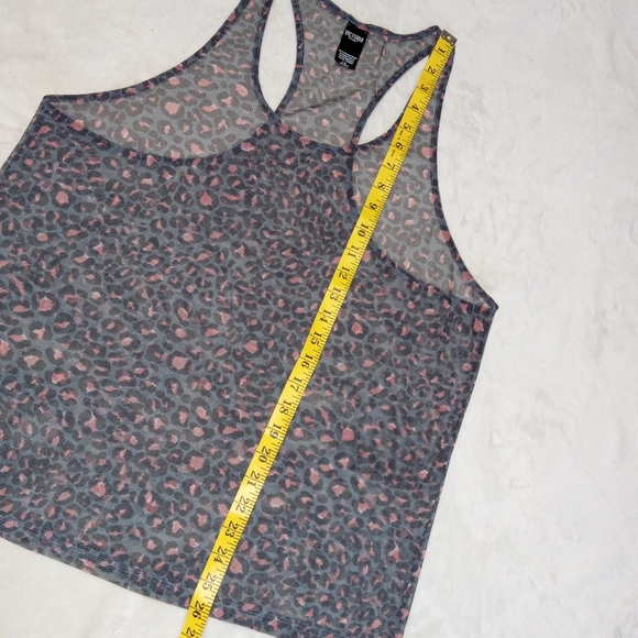 Victoria's Secret Sport Sheer Animal Print Racer Back Tank size L - Picture 5 of 8